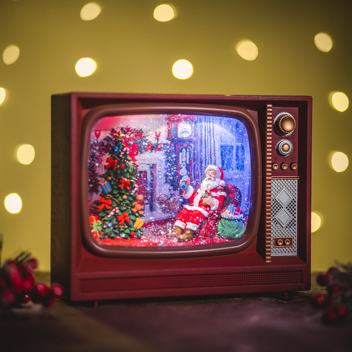 Snowing TV Christmas Lantern