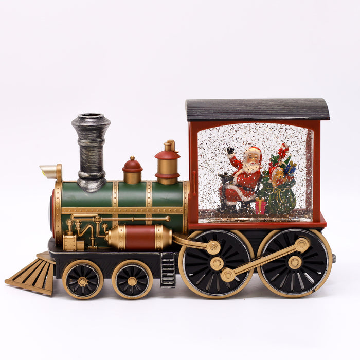 Snowing Train Christmas Lantern