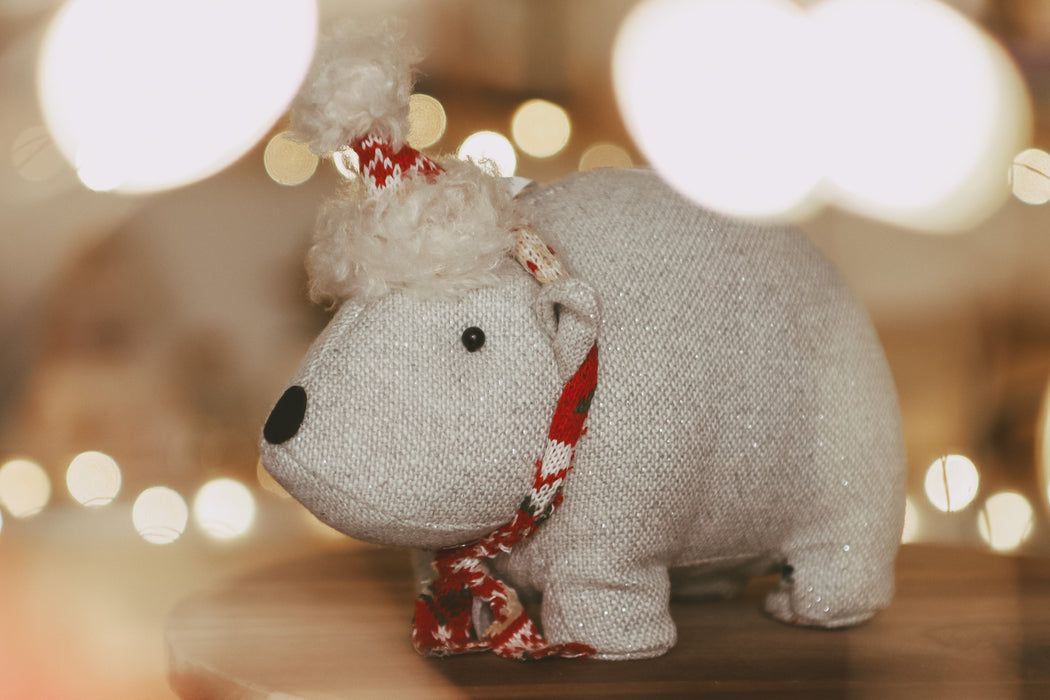 Christmas Wombat with Scarf